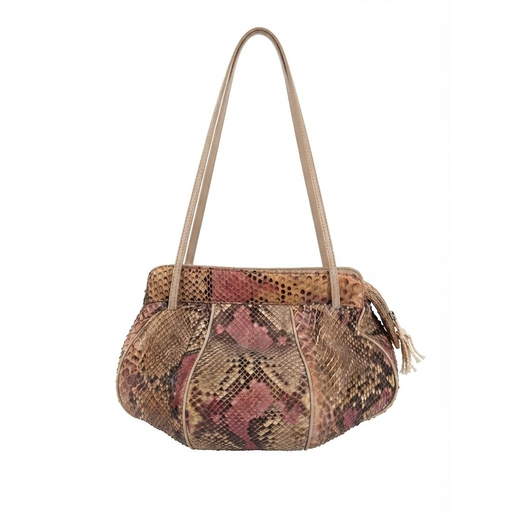 Vintage Morle 1970's Genuine Python Snake Shoulder Bag